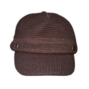 Crocs Brown Corduroy Adjustable Snapback Gorpcore Cap Hat